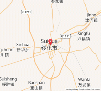Map of Suihua, Heilongjiang