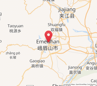 Map of Suishan, Sichuan