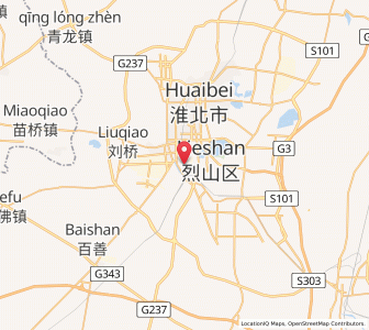 Map of Suixi, Anhui