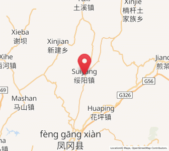 Map of Suiyang, Guizhou