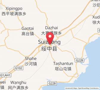 Map of Suizhong, Liaoning