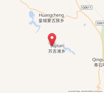 Map of Sujitan, Qinghai