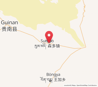 Map of Sumdo, Qinghai