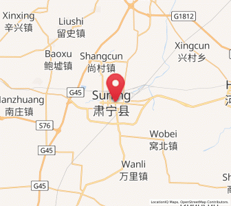 Map of Suning, Hebei