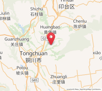 Map of Sunyuan, Shaanxi
