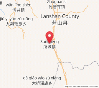 Map of Suocheng, Hunan