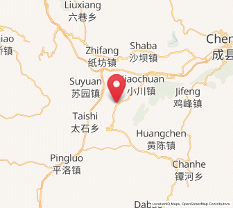 Map of Suochi, Gansu