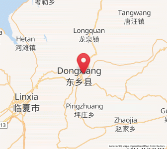 Map of Suonan, Gansu