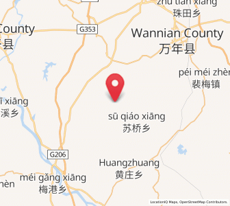 Map of Suqiaoxiang, Jiangxi