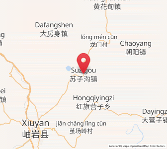 Map of Suzigou, Liaoning