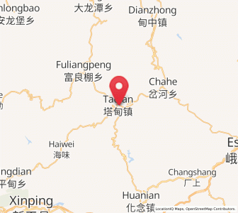 Map of Tadianjie, Yunnan