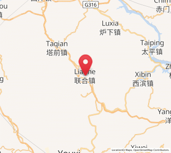 Map of Tadou, Fujian