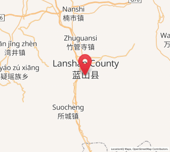 Map of Tafeng, Hunan