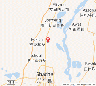 Map of Tage'erqi, Xinjiang