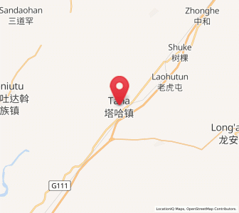 Map of Taha Man Zu, Heilongjiang