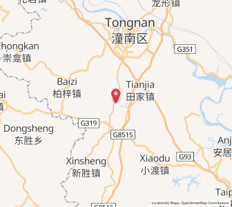 Map of Tai’an, Chongqing