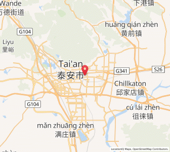 Map of Tai’an, Shandong