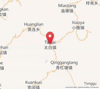 Map of Taibai, Guizhou