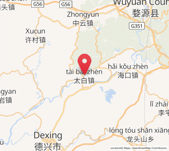 Map of Taibai, Jiangxi