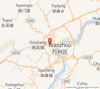 Map of Taibai, Chongqing