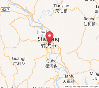 Map of Taihe, Sichuan