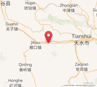 Map of Taijing, Gansu