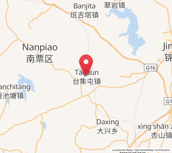 Map of Taijitun, Liaoning