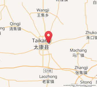 Map of Taikang Chengguanzhen, Henan
