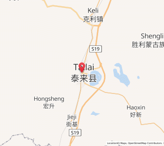 Map of Tailai, Heilongjiang