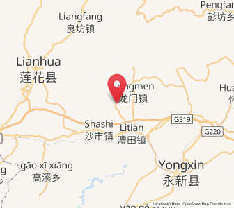 Map of Tailing, Jiangxi