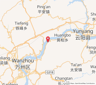 Map of Tailong, Chongqing