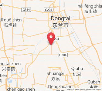 Map of Tainan, Jiangsu