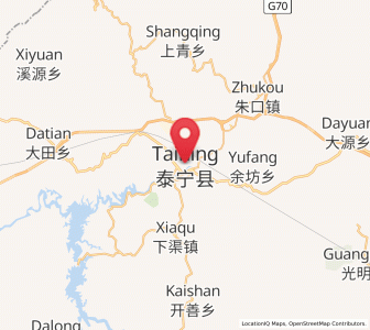 Map of Taining, Fujian