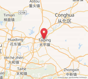 Map of Taiping, Guangdong