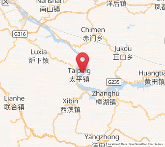 Map of Taiping, Fujian
