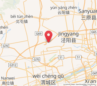 Map of Taiping, Shaanxi