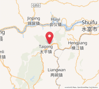 Map of Taipingdian, Yunnan