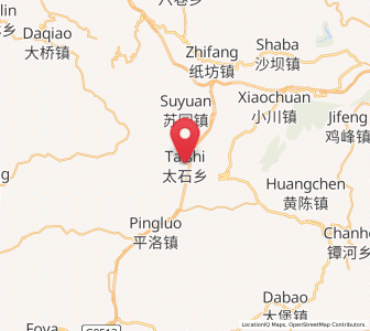Map of Taishi, Gansu