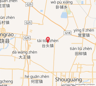 Map of Taitou, Shandong