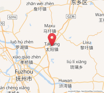 Map of Taiyang, Jiangxi