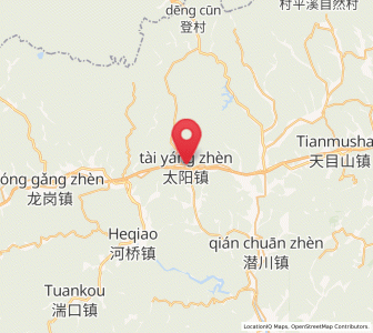 Map of Taiyang, Zhejiang