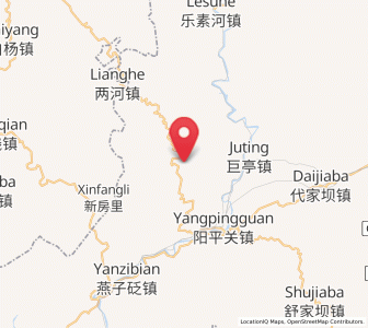 Map of Taiyangling, Shaanxi