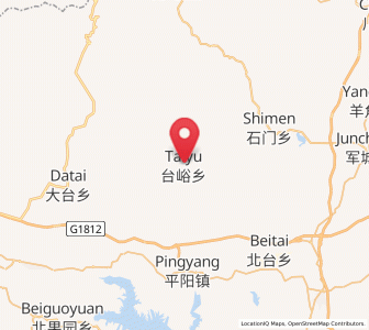 Map of Taiyu, Hebei