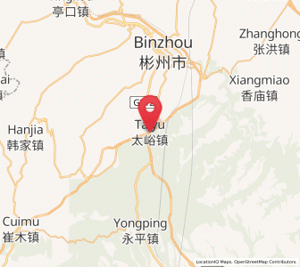 Map of Taiyu, Shaanxi