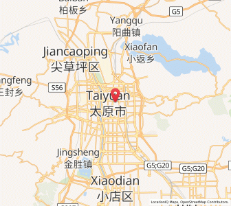 Map of Taiyuan, Shanxi