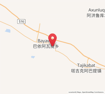 Map of Tajike’abati, Xinjiang