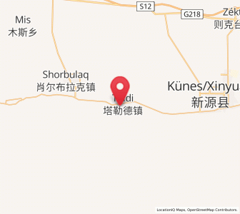 Map of Taldi, Xinjiang