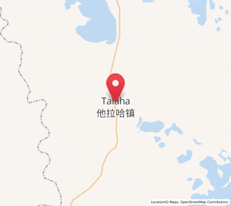 Map of Talin Hiag, Heilongjiang