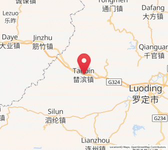 Map of Tanbin, Guangdong