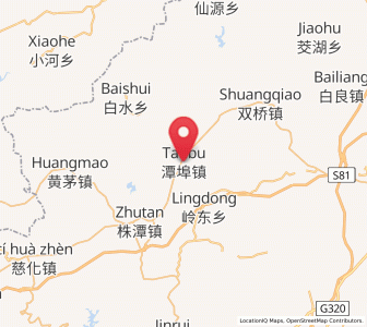 Map of Tanbu, Jiangxi